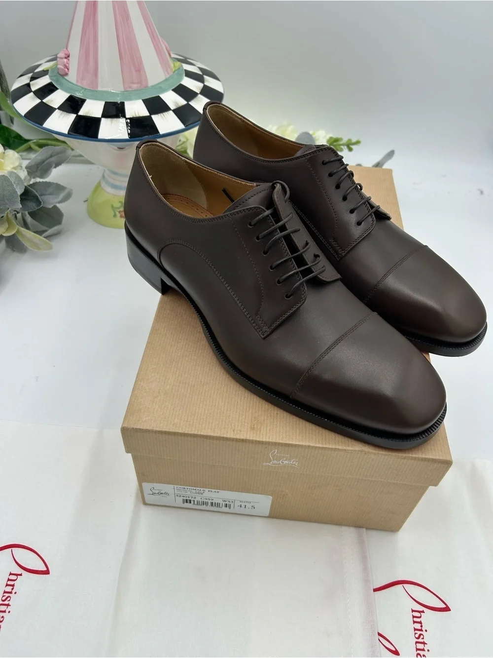 Men's Christian Louboutin CORTOMALE Leather Oxford's size 41.5/8.5 made in Italy